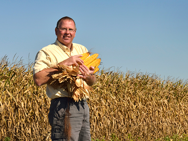 David Hula, a perennial Corn Yield Contest winner from Charles City, Va., set a new overall world corn yield record in 2013 with an entry of 454.9837 bushels to the acre. (Progressive Farmer photo by Jim Patrico)